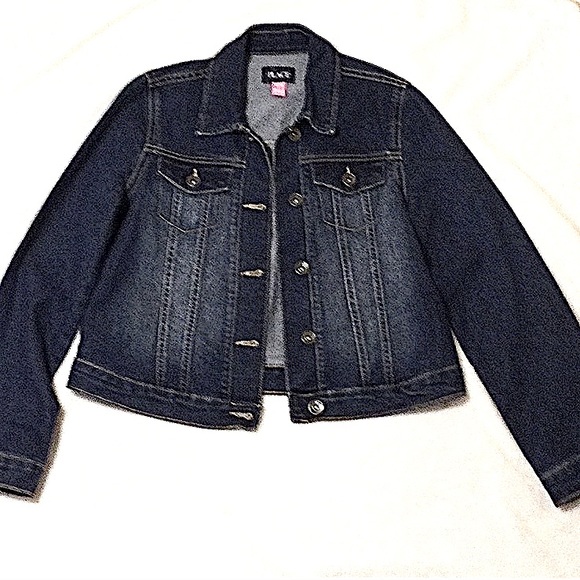 PLACE 🌼 DENIM JEAN JACKET Girls SIZE 10-12 Excellent Condition - Picture 10 of 10